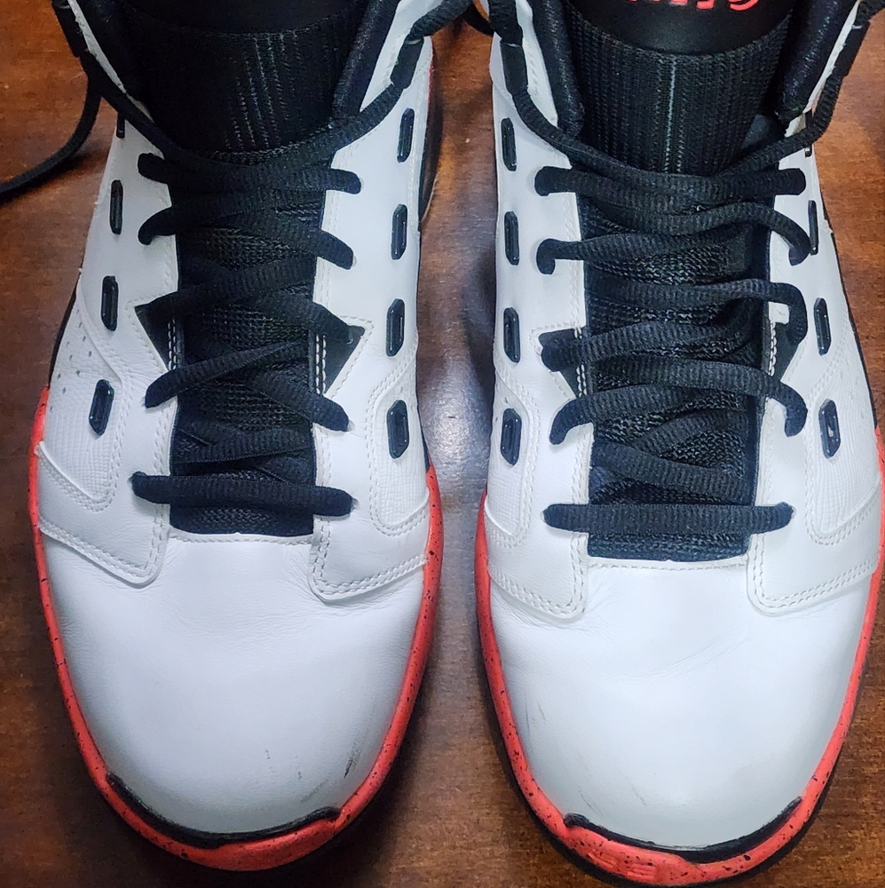 Mens Air Jordans 6-17- 23 Infrared "23 Baskball White and Red Sneakers Sz.11.5